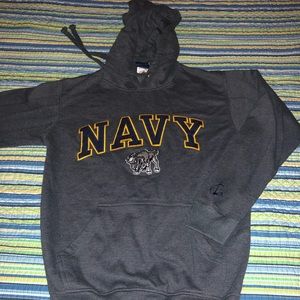 Mens Navy Hoodie